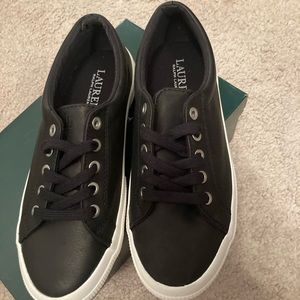 Ralph Lauren leather tennis shoes